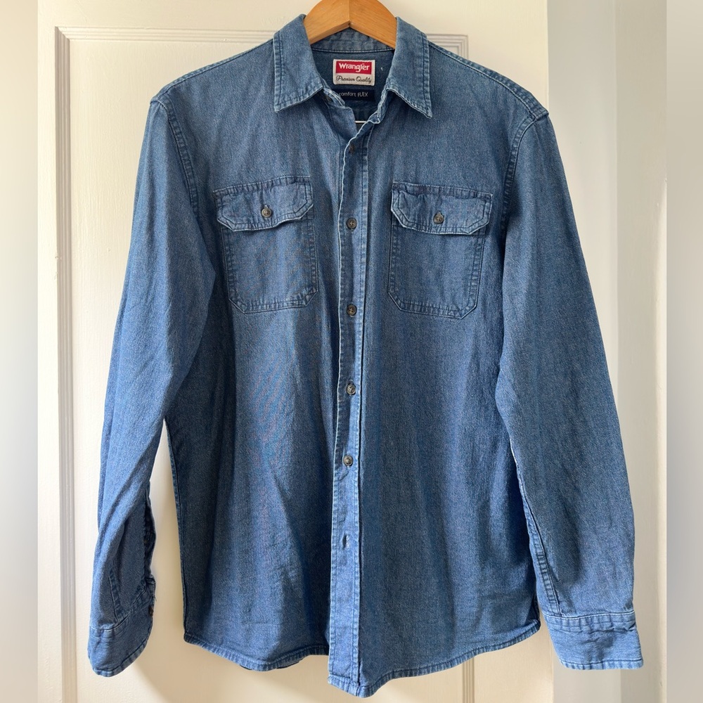 Wrangler comfort flex denim shirt